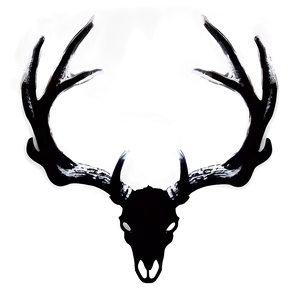 Dynamic Deer Antler Silhouette PNG Tlh86 PNG