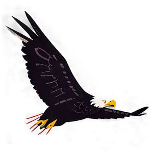 Dynamic Eagle In Attack Mode Png A PNG image