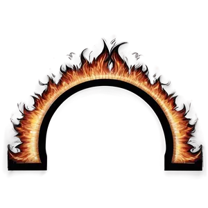 Dynamic Flame Border Png Tfj PNG image