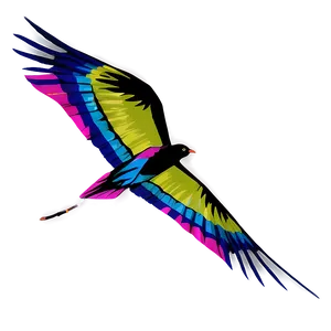 Dynamic Kite Bird PNG Cot PNG