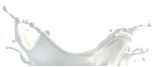 Dynamic Milk Splashon Black Background PNG image