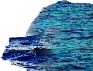 Dynamic Ocean Wave Texture PNG image