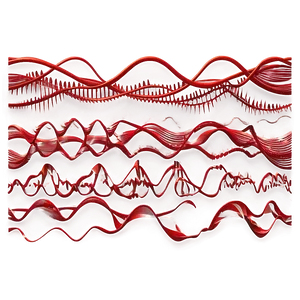 Dynamic Red Wavy Lines Png Ldv96 PNG image