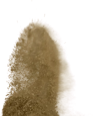 Dynamic Sand Explosion PNG image