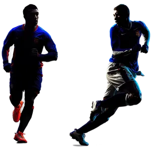 Dynamic Sports Player Silhouette Png Vlw5 PNG image