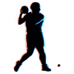Dynamic Sports Player Silhouette Png Wmj PNG image