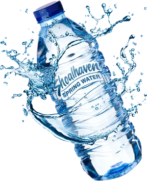 Dynamic Water Bottle Splash PNG