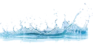 Dynamic Water Splash Black Background PNG image