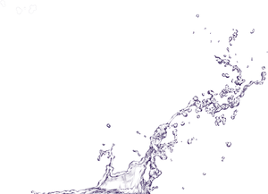 Dynamic Water Splash Outline PNG image