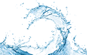 Dynamic Water Splash Wave PNG image