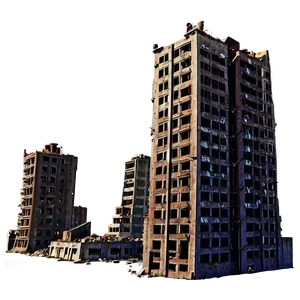 Dystopian City Wreckage PNG 4 PNG