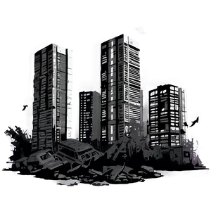 Dystopian City Wreckage Png Lsi PNG image