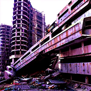 Dystopian City Wreckage Png Ttk79 PNG image