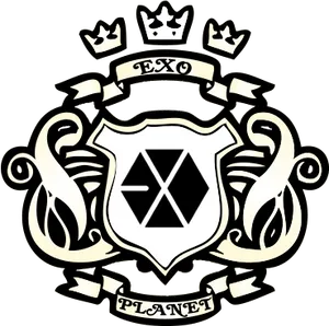 E X O Kpop Group Logo PNG image