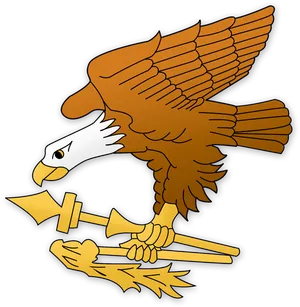 Eagle Carrying Arrowsand Olive Branch PNG image