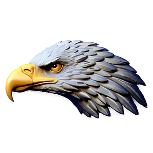 Eagle Head Carving Style PNG 30