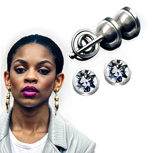 Ear Piercing Celebrity Style PNG 06272024