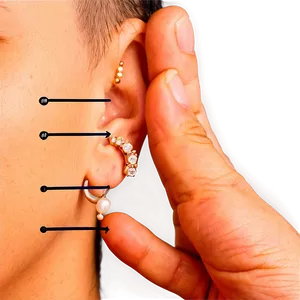 Ear Piercing Healing Chart Png Heg PNG image