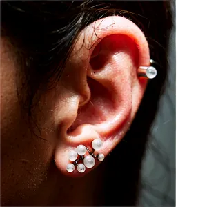 Ear Piercing Healing Process PNG 2