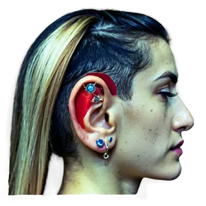 Ear Piercing Placement Guide Png 30 PNG image