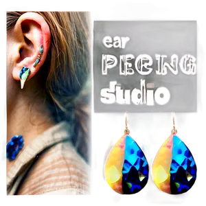 Ear Piercing Studio Portfolio PNG Wte27 PNG