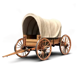 Early American Covered Wagon PNG Rmc PNG