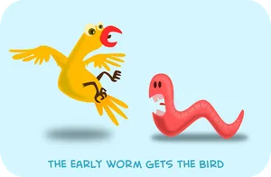 Early Worm Gets The Bird