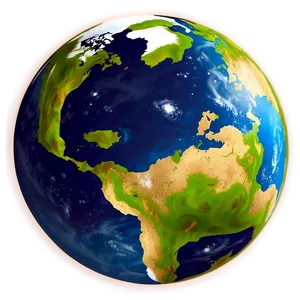 Earth In Space Cartoon Png 19 PNG image