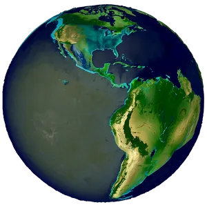 Earth's Population Distribution PNG Uqy