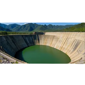 Earthfill Dam And Surroundings PNG 06292024