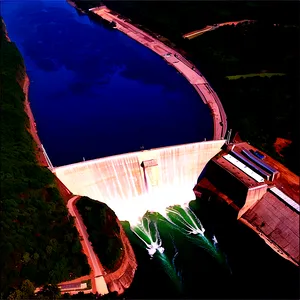 Earthfill Dam And Surroundings PNG Scs