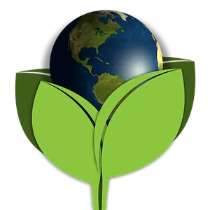 Earthin Green Leaf Sprout PNG image