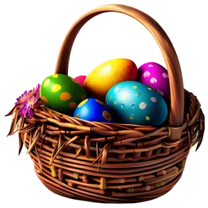 Easter Basket Clipart Png Qmm PNG image