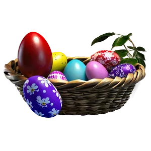 Easter Basket Full PNG 05212024
