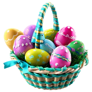 Easter Basket Full PNG Vnx52