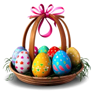 Easter Bunny And Eggs Png Jas44 PNG image