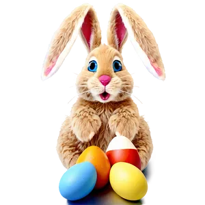 Easter Bunny And Eggs Png Ljb PNG image