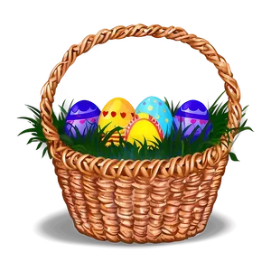 Easter Bunny Basket Clipart PNG 10 PNG