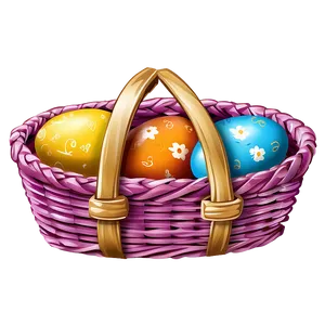 Easter Bunny Basket Clipart PNG 37 PNG