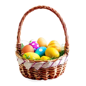 Easter Bunny Basket Png Miv PNG image