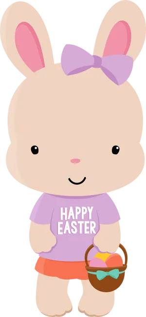 Easter Bunny Cartoon Celebration PNG image