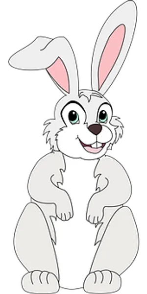 Easter Bunny Cartoon Character PNG image