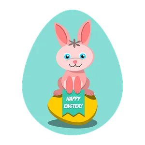 Easter Bunny Cartoon Egg PNG image