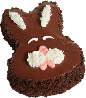 Easter Bunny Chocolate Cake PNG image