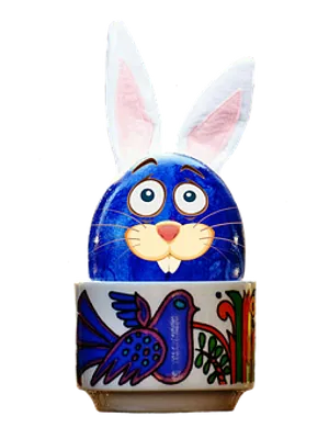 Easter Bunny Egg Art PNG image