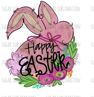 Easter Bunny Egg Design PNG image