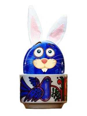 Easter Bunny Eggin Cup PNG image