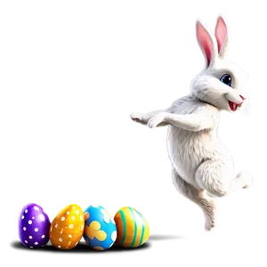 Easter Bunny Hopping PNG Lox PNG