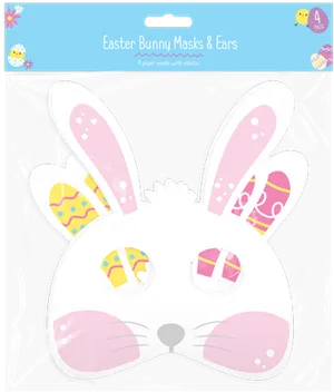 Easter Bunny Masksand Ears Packaging PNG image