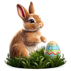 Easter Bunny With Bow Png 05232024 PNG image